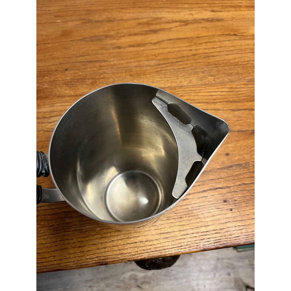 Vintage 1960s MCM Swedish Stainless Gense Mid-Century Modern Pitcher Ice Lip