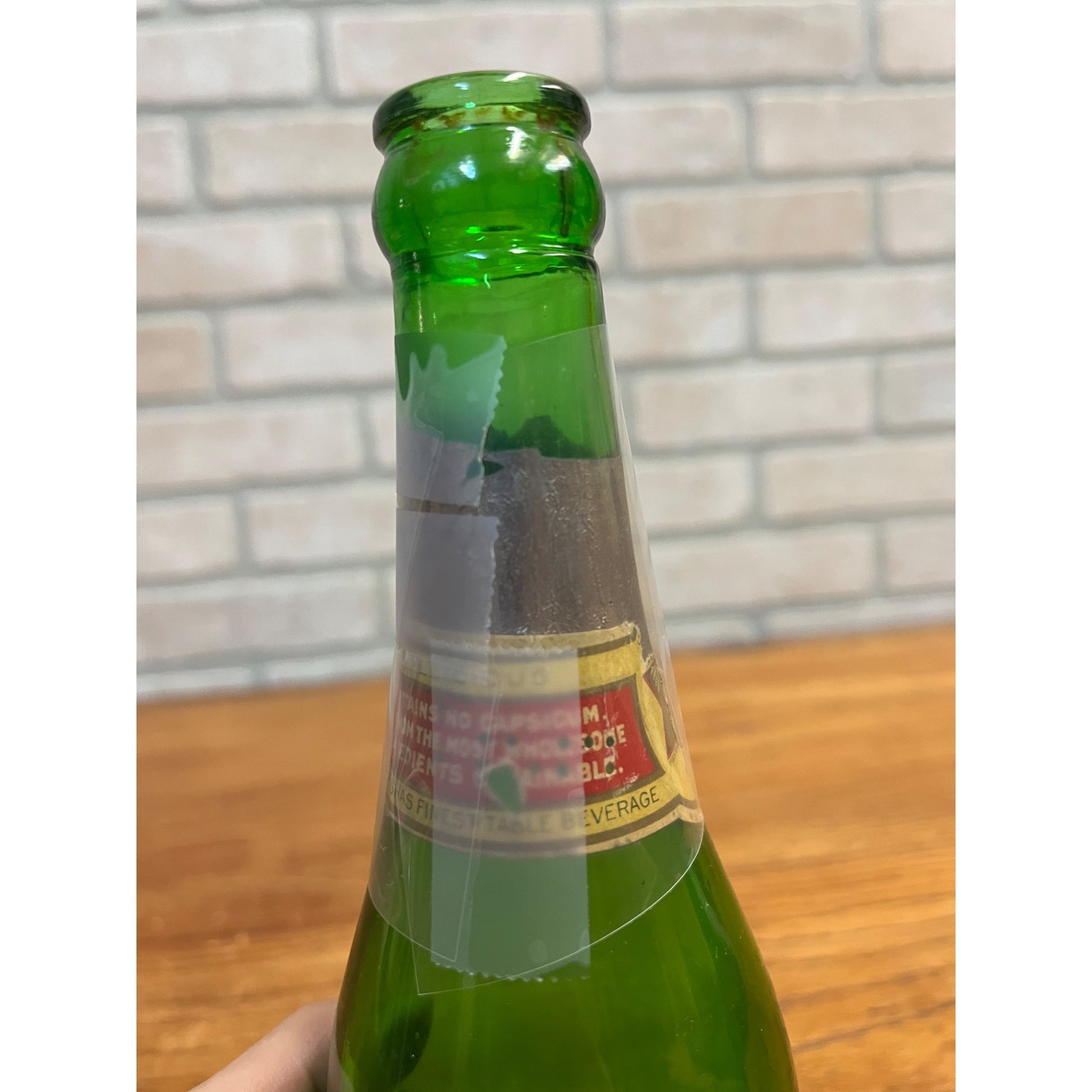Prohibition Era Blatz Waukesha Ginger Ale Soda Bottle Label Milwaukee, Wis 12oz