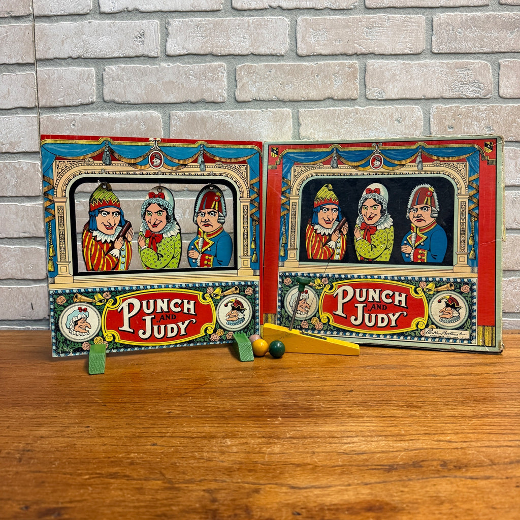 RARE Vintage 1930 Punch and Judy Parker Brothers Board Shooting Target Game