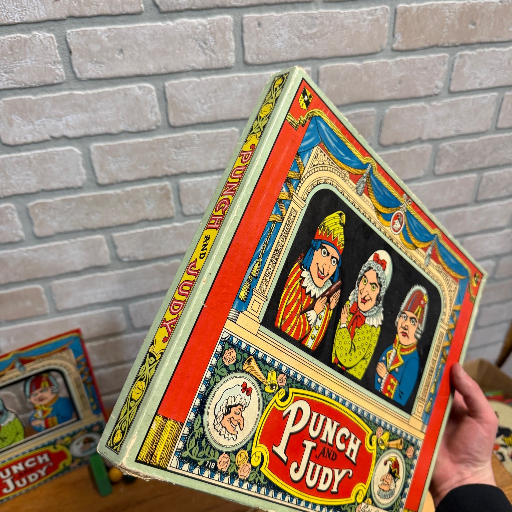 RARE Vintage 1930 Punch and Judy Parker Brothers Board Shooting Target Game