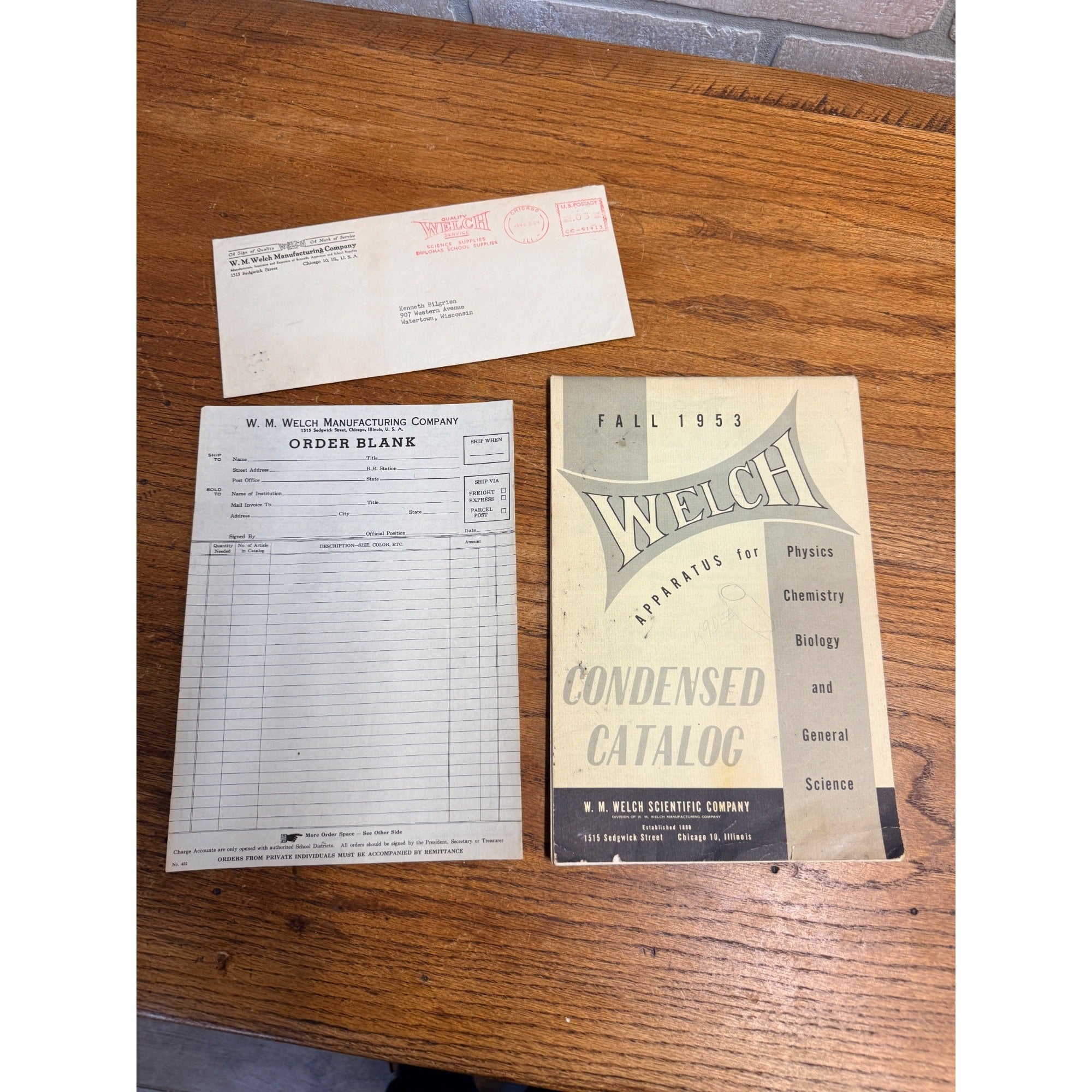 Vintage 1953 Welch Scientific Co Laboratory Apparatus Catalog Laboratory Science