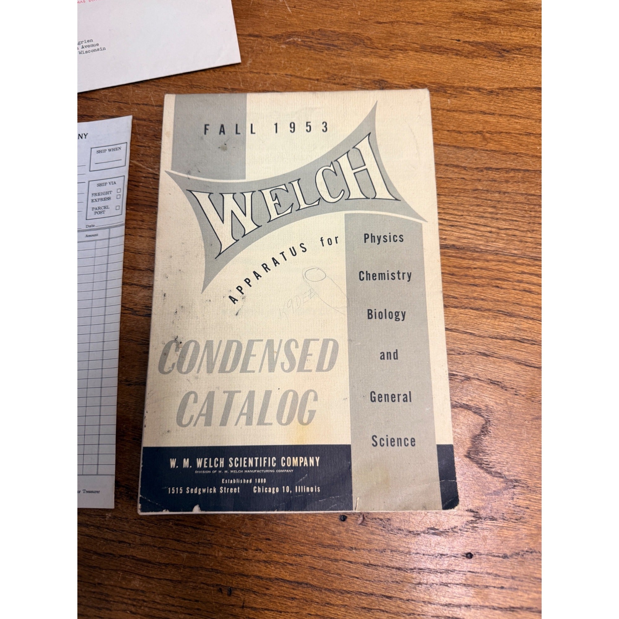 Vintage 1953 Welch Scientific Co Laboratory Apparatus Catalog Laboratory Science