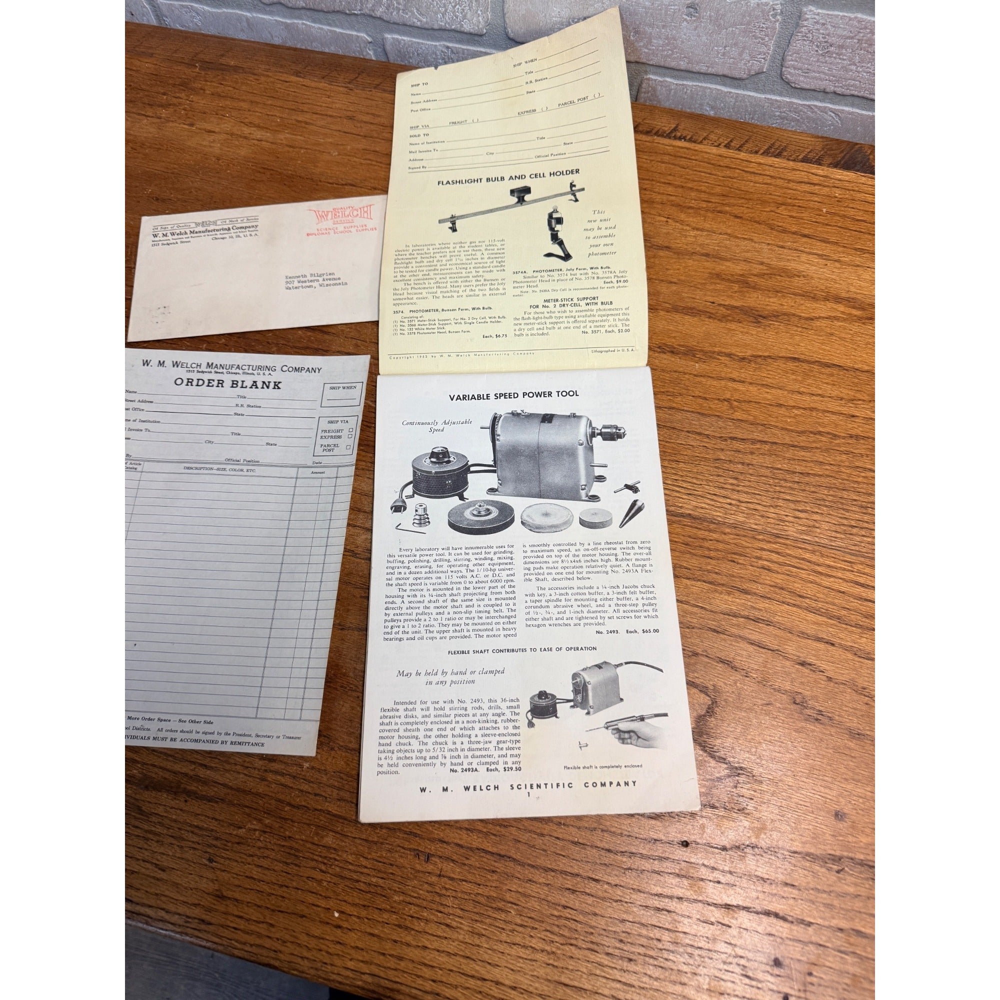 Vintage 1953 Welch Scientific Co Laboratory Apparatus Catalog Laboratory Science