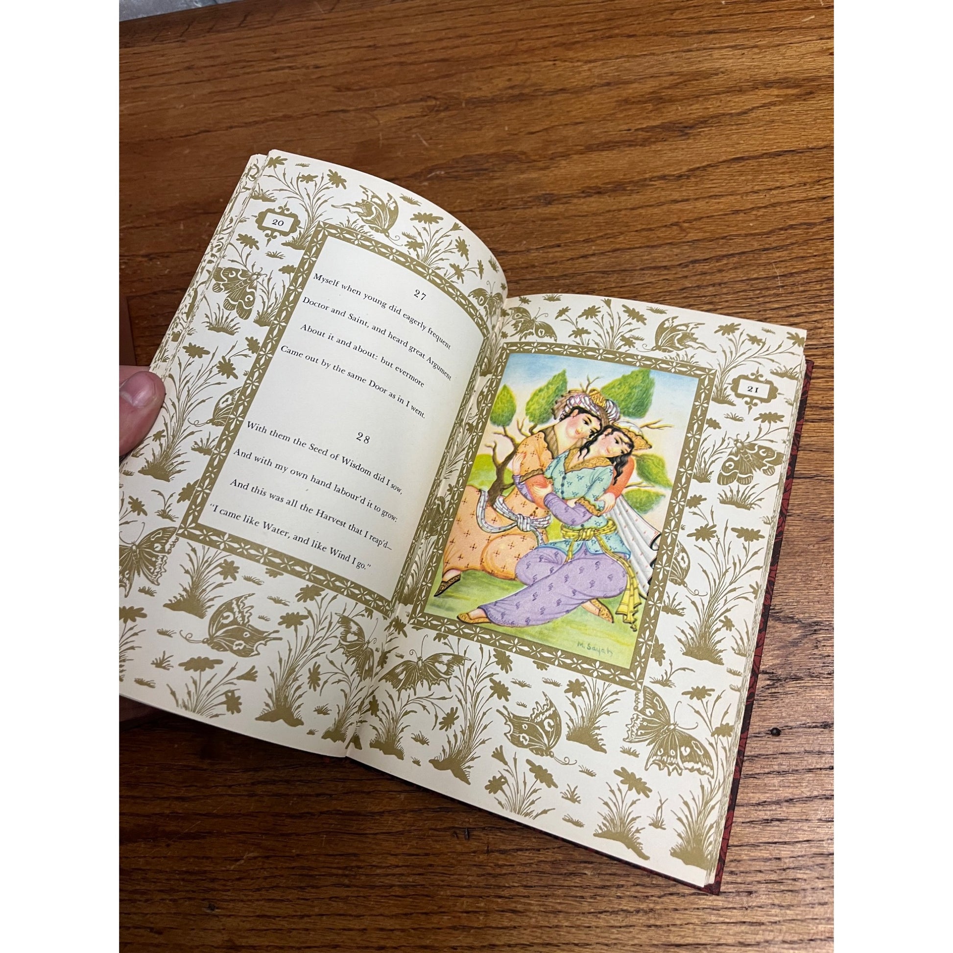 Rubaiyat of Omar Khayyam 1947 Hardcover Book with Bookbox