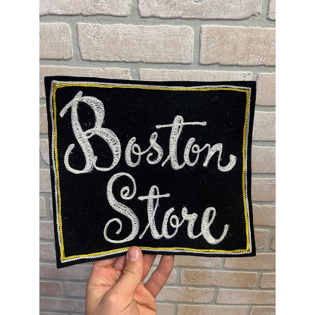 Vintage Boston Department Store Jumbo Shirt Patch Advertising Promo 9" x 8"