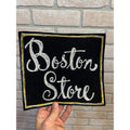 Vintage Boston Department Store Jumbo Shirt Patch Advertising Promo 9" x 8"