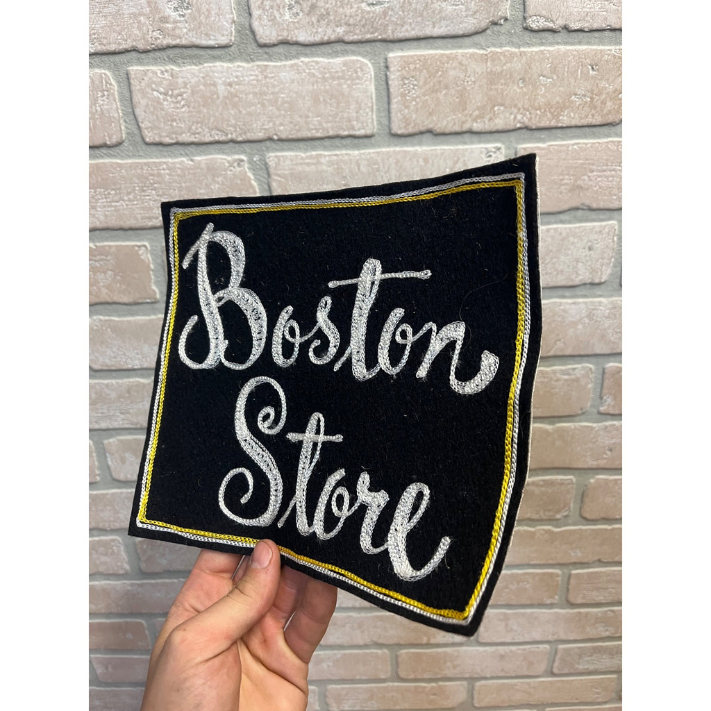 Vintage Boston Department Store Jumbo Shirt Patch Advertising Promo 9" x 8"