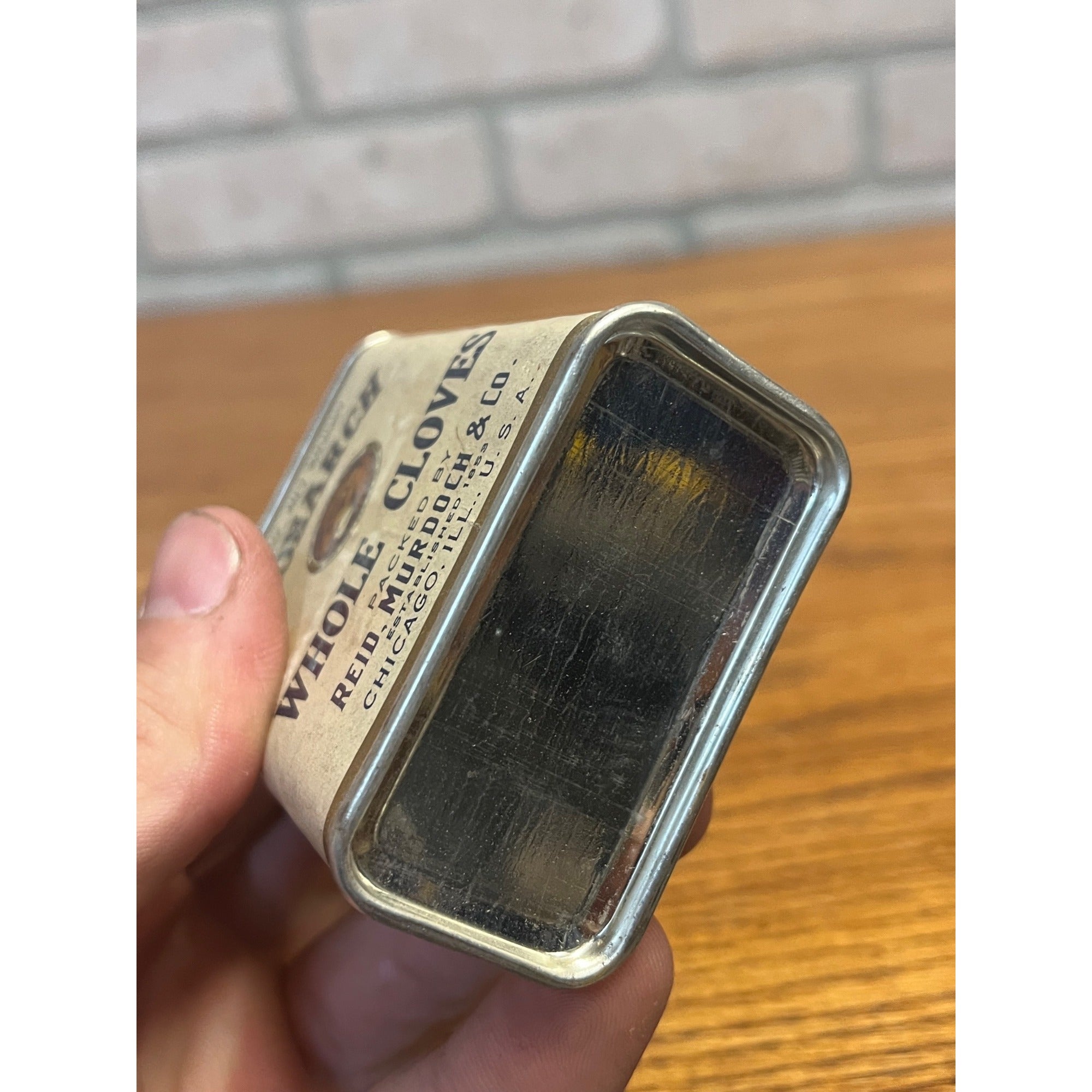 Vintage Monarch Ground Cloves Spice Tin, Reid Murdoch Co. Chicago Advertising Can