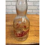 Vintage Verifine "Wisconsin's Favorite" Rounded Milk Bottle "Yes, Sir! It's Good for Grown-Ups Too" Slogan Sheboygan, Wisconsin One Quart