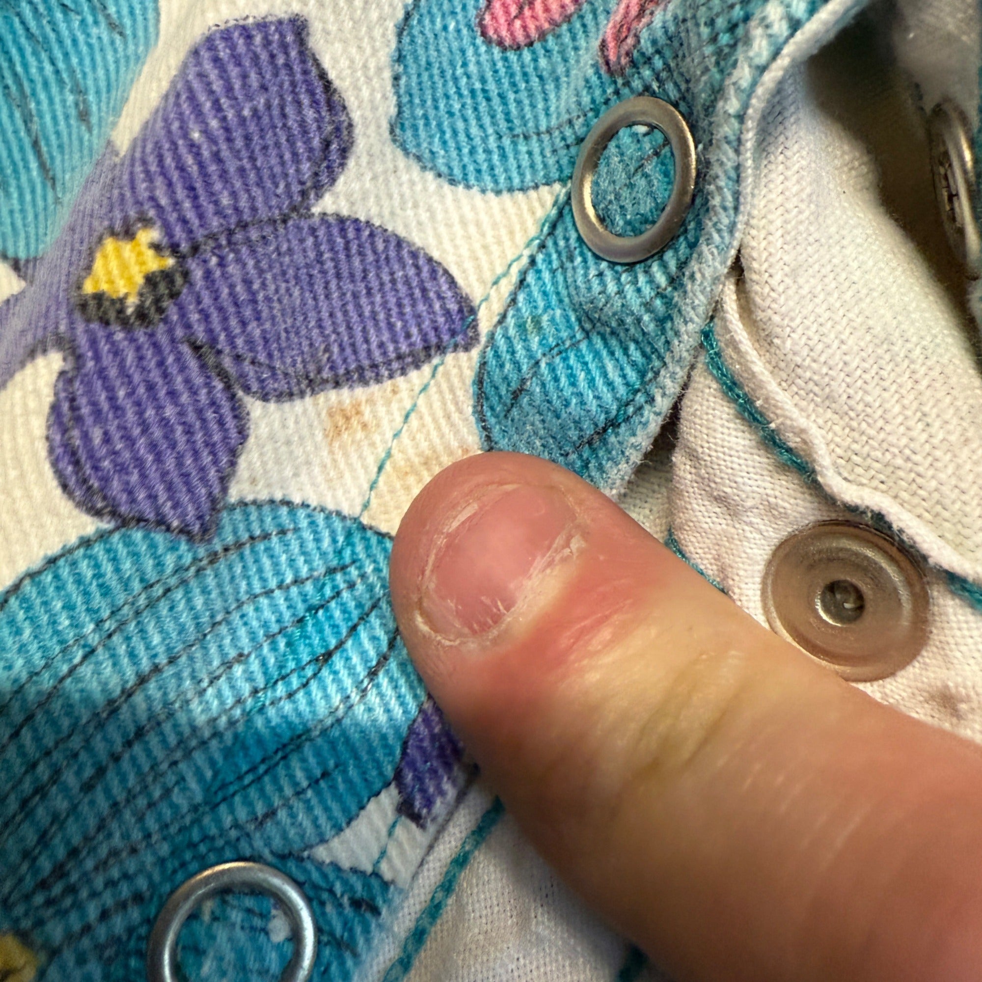 Vintage 90s Offspring 12M Floral Overalls Bibs Shortalls Classic Real Wear