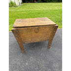 Antique Primitive 19th c. Bread Dough Trough Bin Table Farmhouse