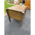Antique Primitive 19th c. Bread Dough Trough Bin Table Farmhouse