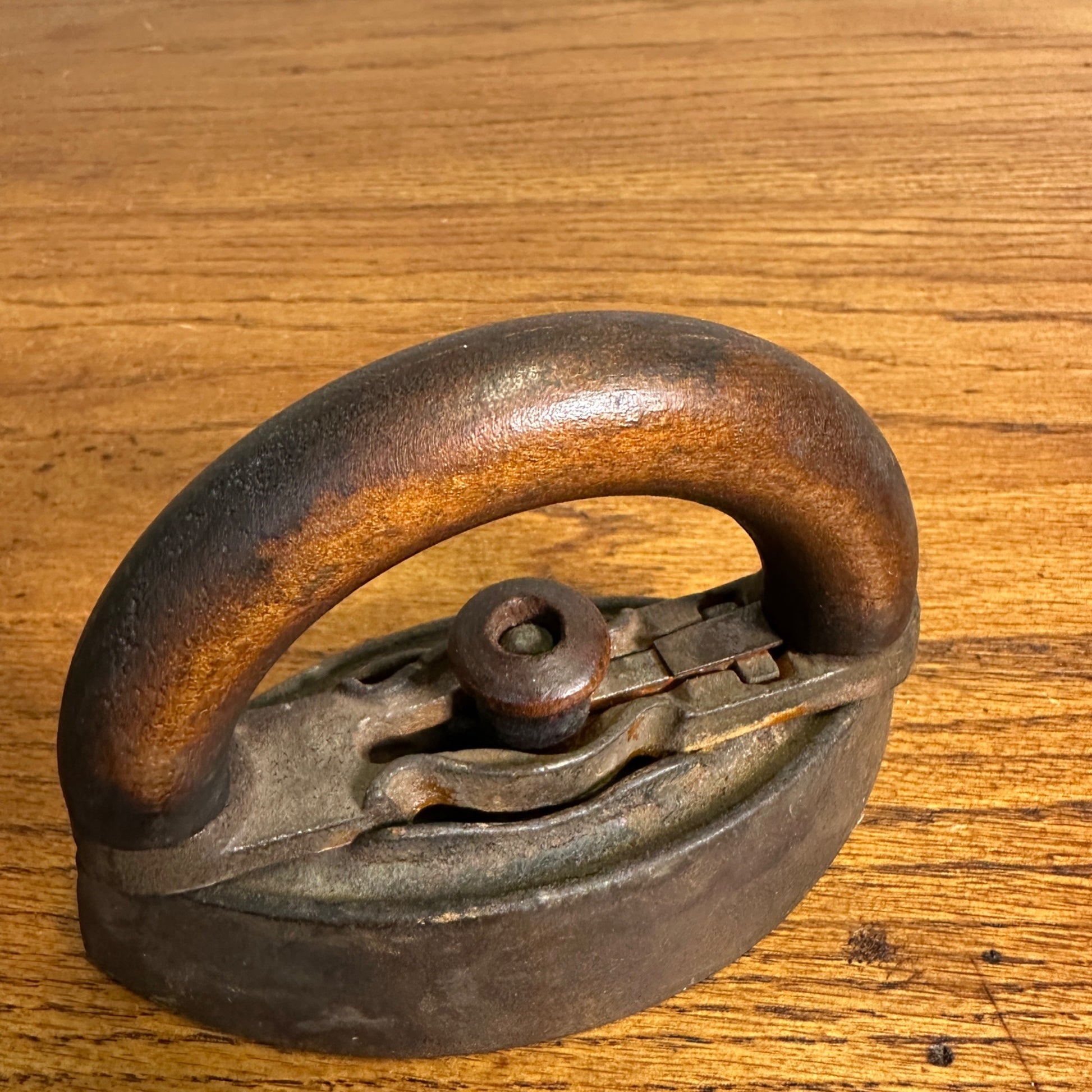 Vintage Small Child's Sad Laundry Room Iron Primitive Country Decor