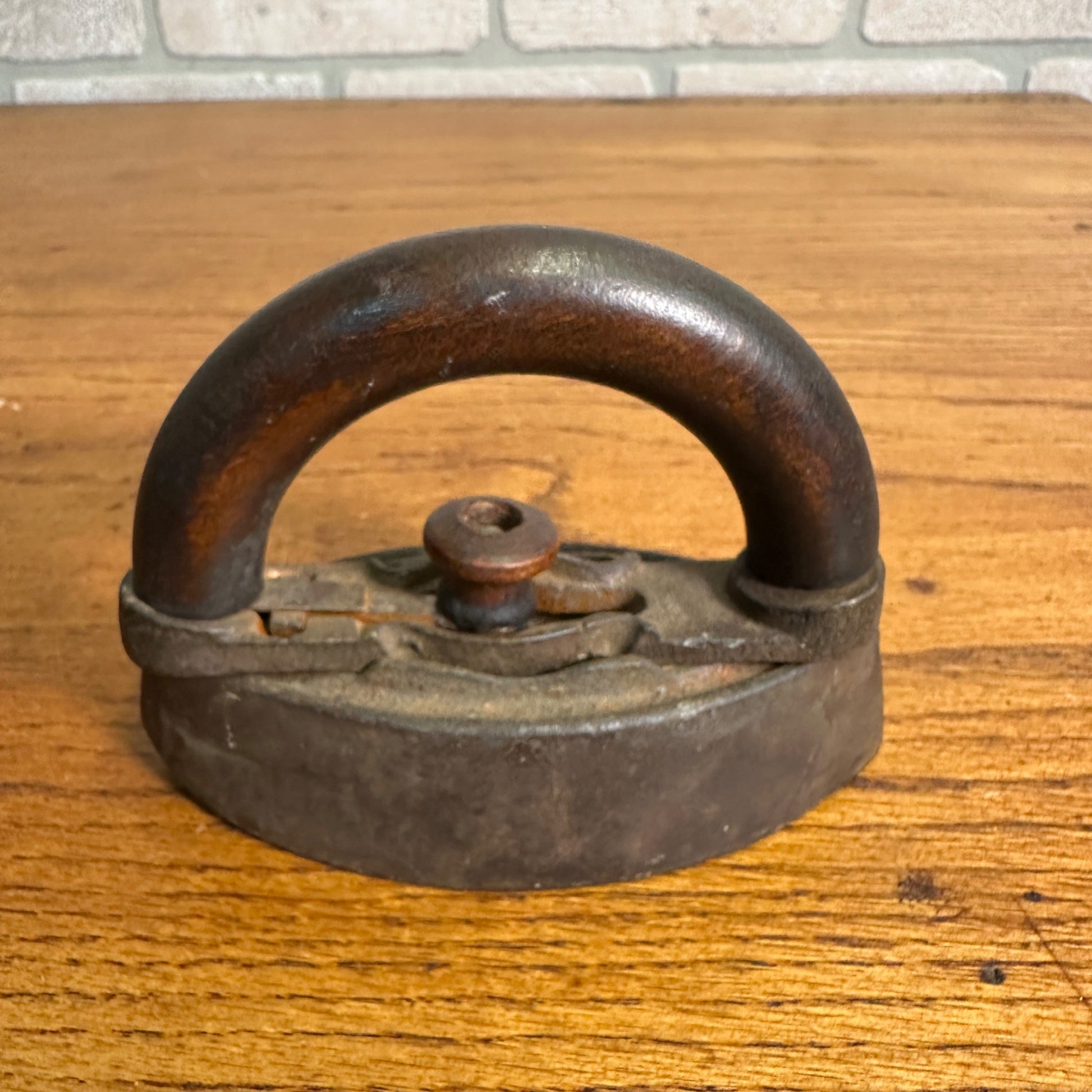 Vintage Small Child's Sad Laundry Room Iron Primitive Country Decor