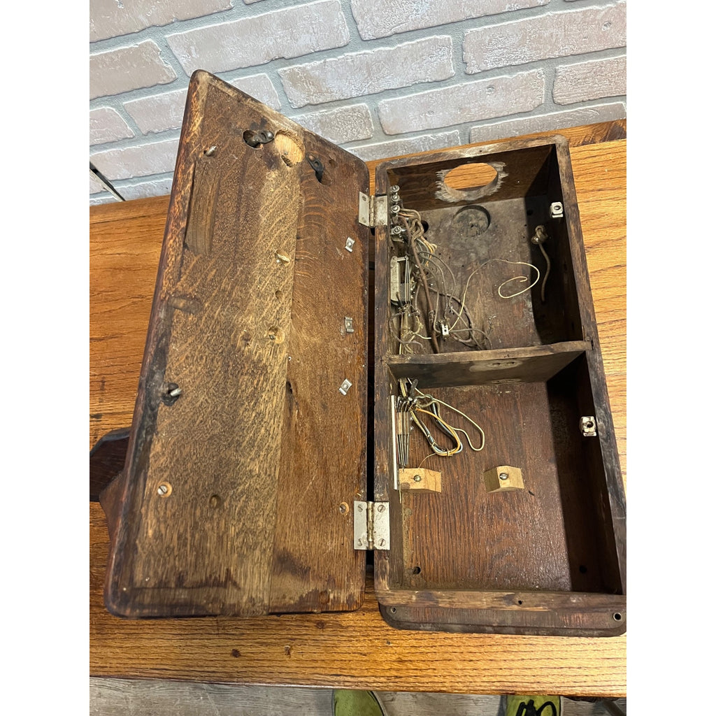 Antique Kellogg Wall Mounted Crank Telephone
