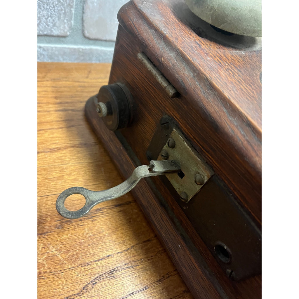Antique Kellogg Wall Mounted Crank Telephone