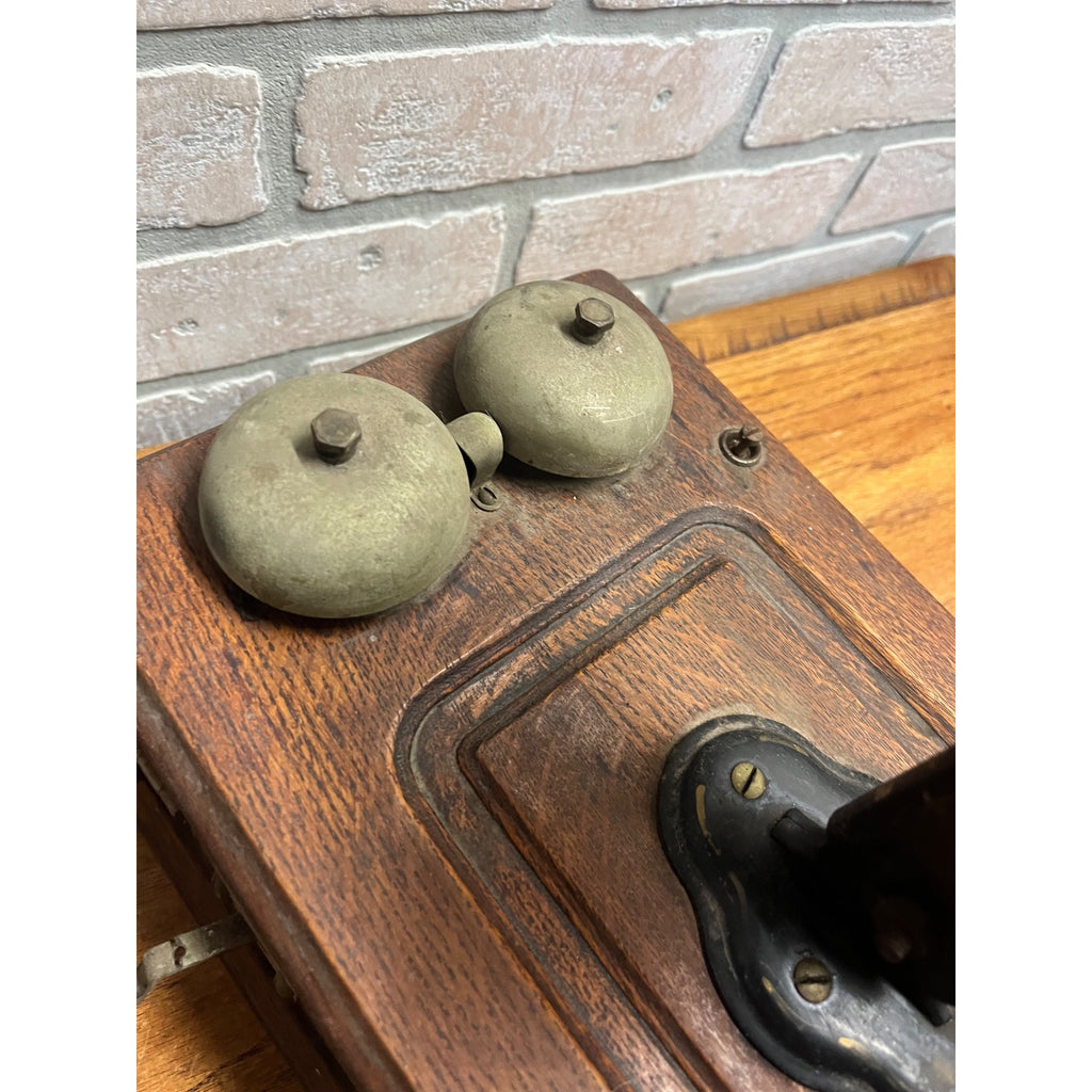 Antique Kellogg Wall Mounted Crank Telephone