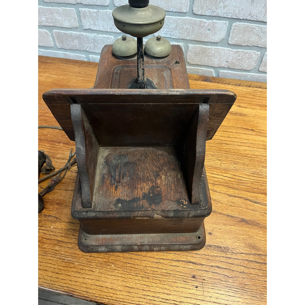 Antique Kellogg Wall Mounted Crank Telephone