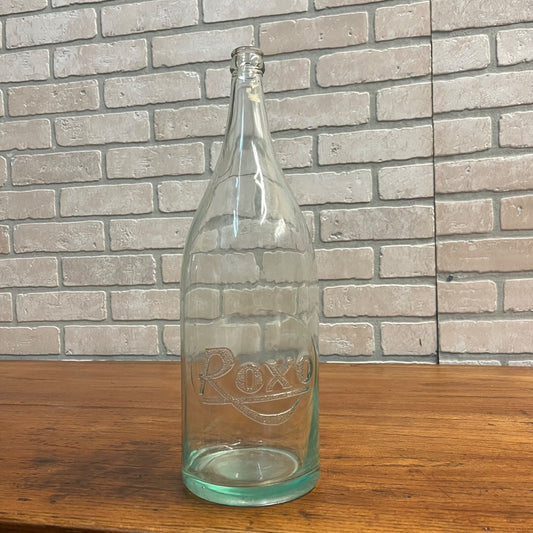 Vintage Roxo Waukesha Wisconsin Mineral Water Soda Half Gallon Bottle WI