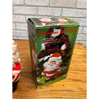 Vintage Walking Santa Claus Figure Battery-Operated Musical Toy Christmas Ringing Bell