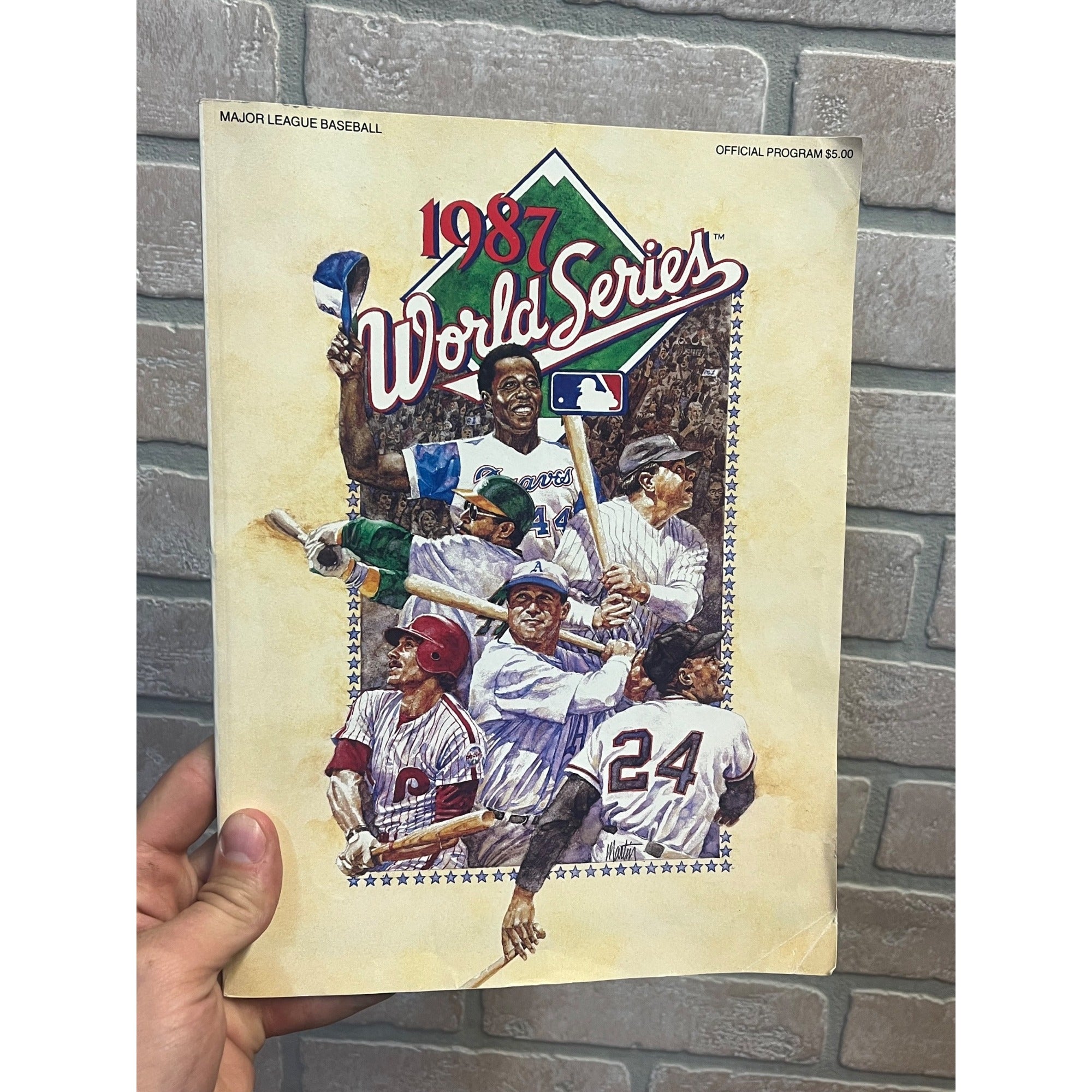 Vintage 1987 MLB Baseball World Series Program St Louis Cardinals Twins Original
