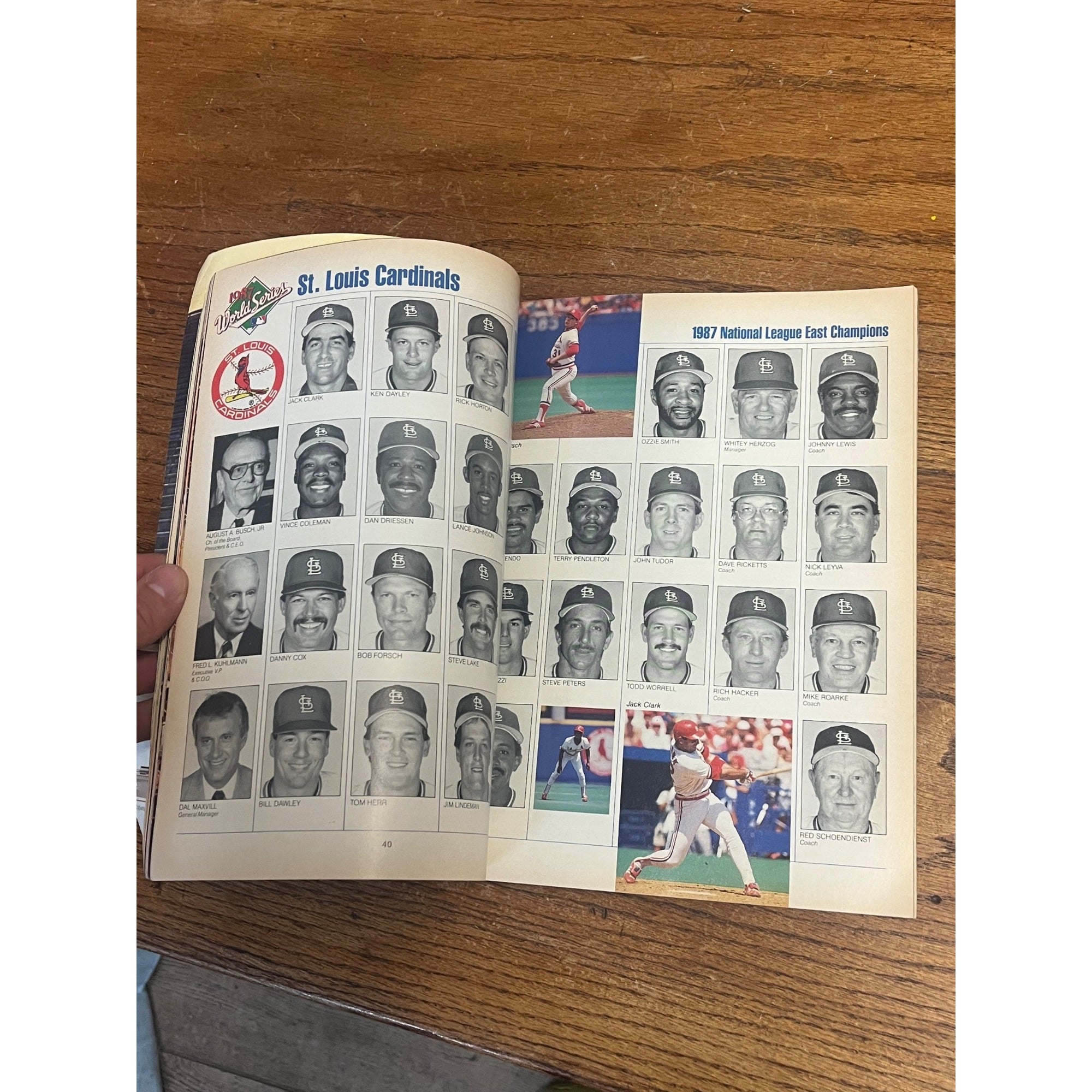 Vintage 1987 MLB Baseball World Series Program St Louis Cardinals Twins Original