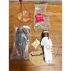 Vintage Cherokees Qualla Reservation Dolls Lot (2) Sleepy Eyes NEW