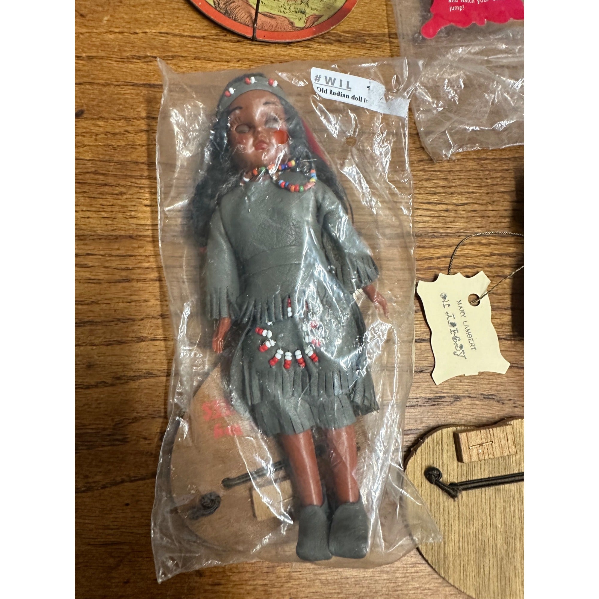 Vintage Cherokees Qualla Reservation Dolls Lot (2) Sleepy Eyes NEW
