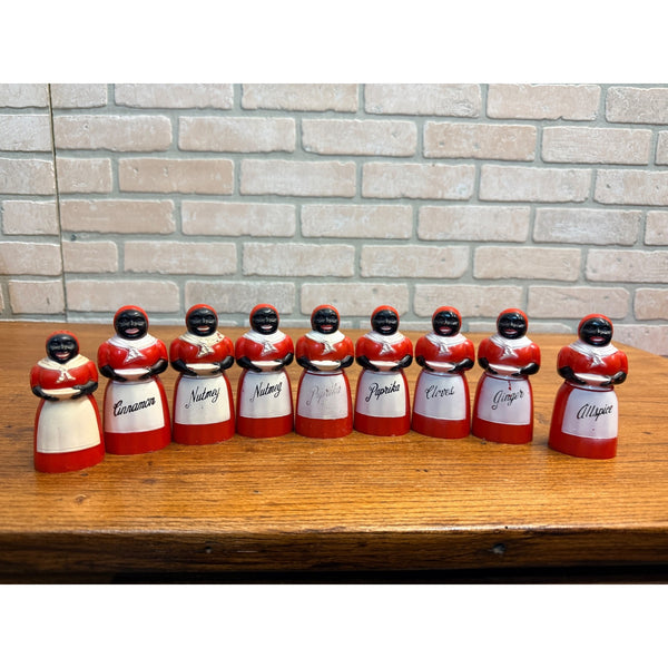 Vintage Aunt Jemima Plastic Spice Containers