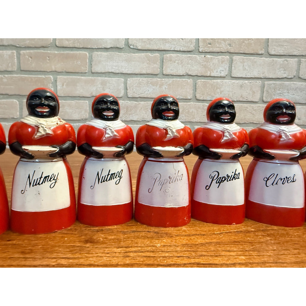 Vintage Aunt Jemima Plastic Spice Containers