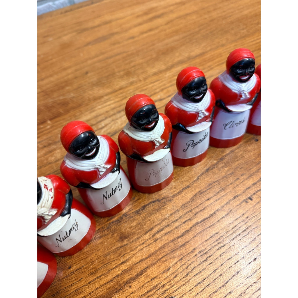 Vintage Aunt Jemima Plastic Spice Containers