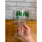 Vintage 1970s Mountain Dew Glass Goblet Drinking Mug - It'll Tickle Yore Innards Thumbprint