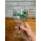 Vintage 1970s Mountain Dew Glass Goblet Drinking Mug - It'll Tickle Yore Innards Thumbprint