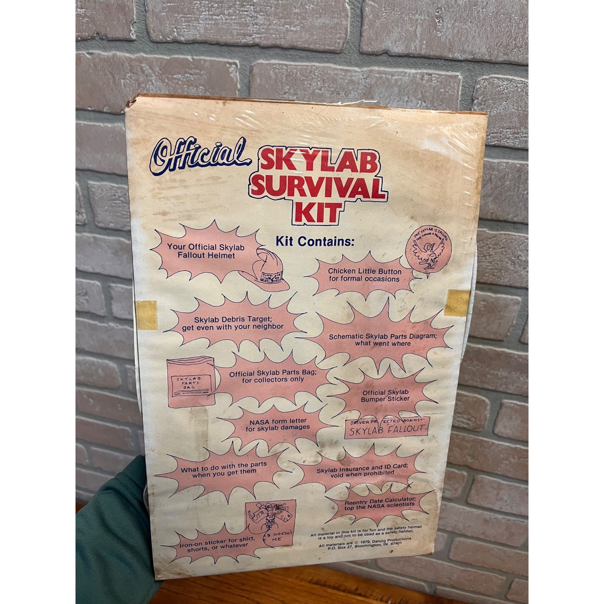 Rare Vintage Official Skylab Survival Kit 1979 Mint Sealed on Header Card White