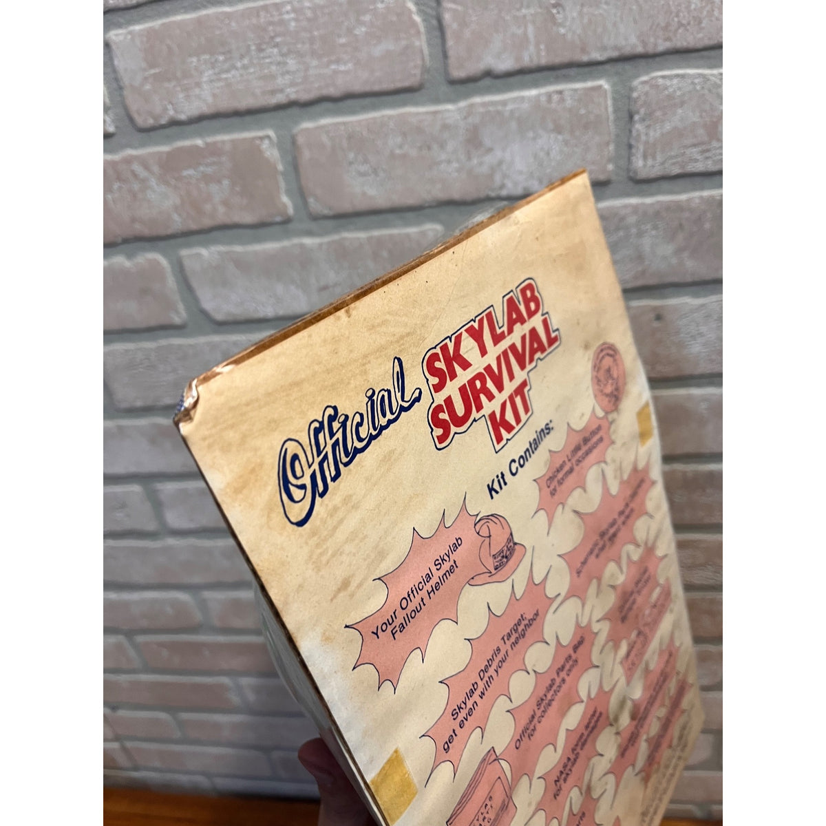 Rare Vintage Official Skylab Survival Kit 1979 Mint Sealed on Header Card White