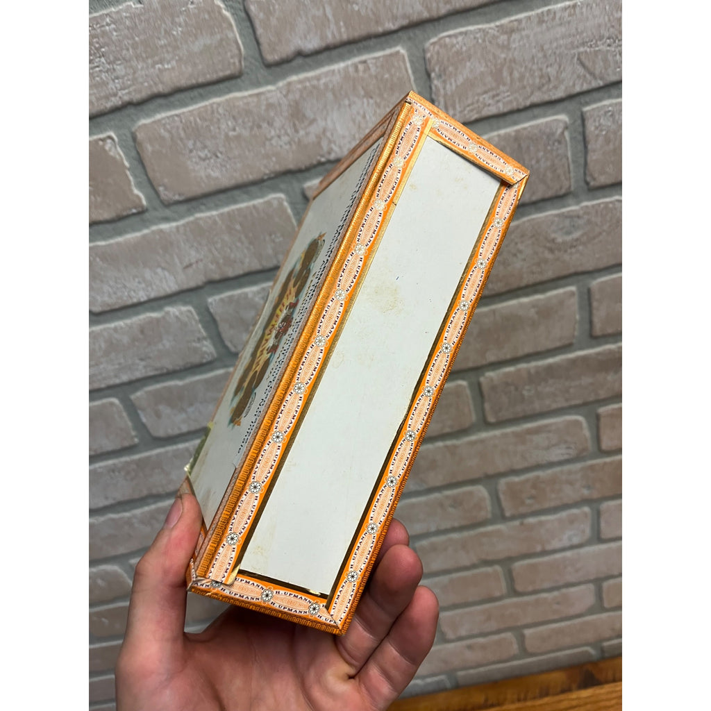 Vintage H. Upmann Demi Tasse Wooden Cigar Box Celestino Hinged
