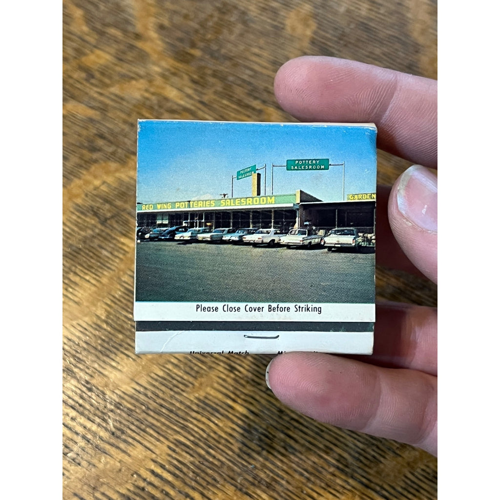 Vintage Matchbook Advertising - Red Wing Potteries Salesroom - Red Wing, Minn.