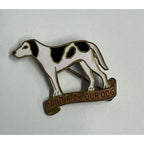 Original WWII Dont Kick Our Dog Enamel Pin 203rd Engineer Battalion
