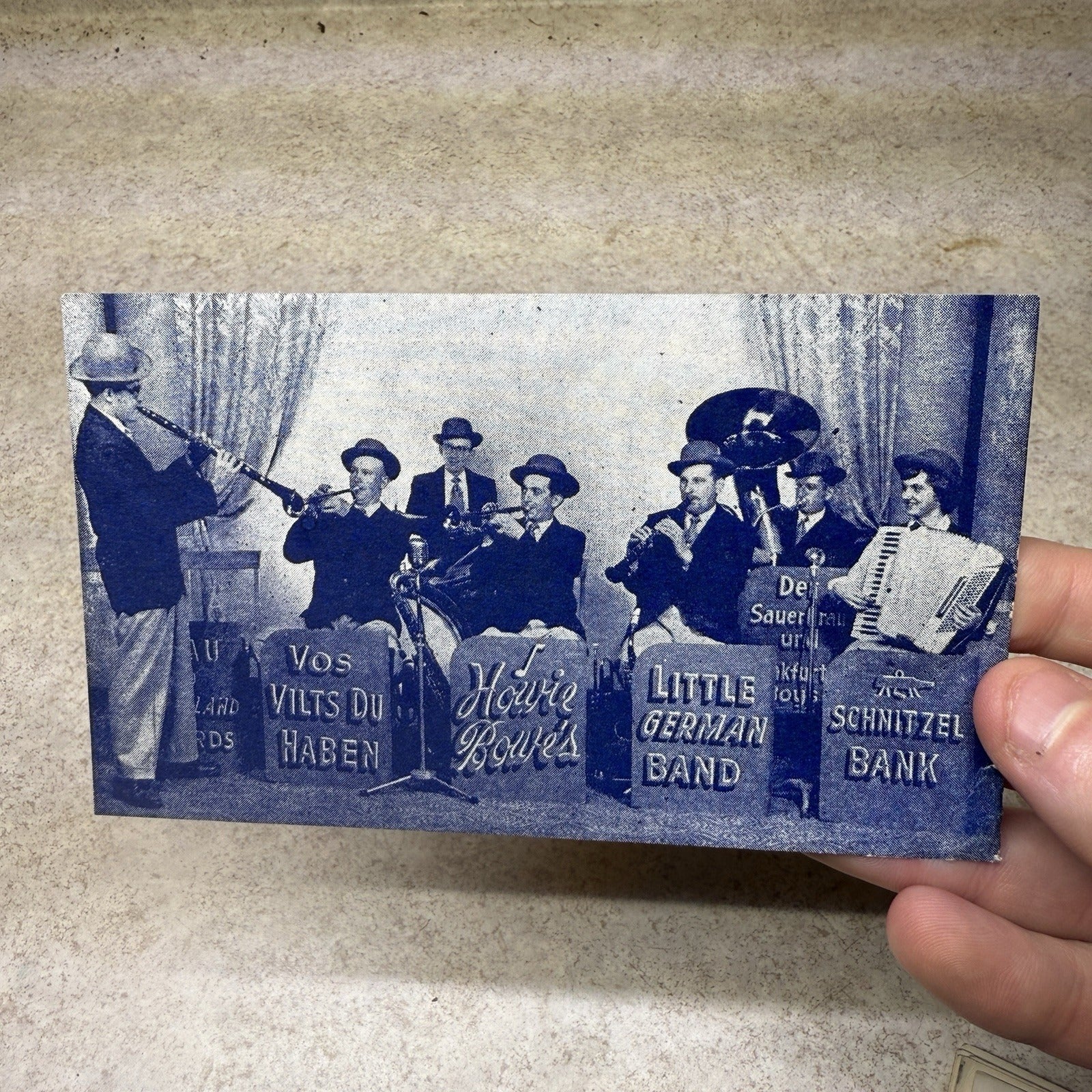 Howie Bowe's Manitowoc WI German Band Ad Postcard