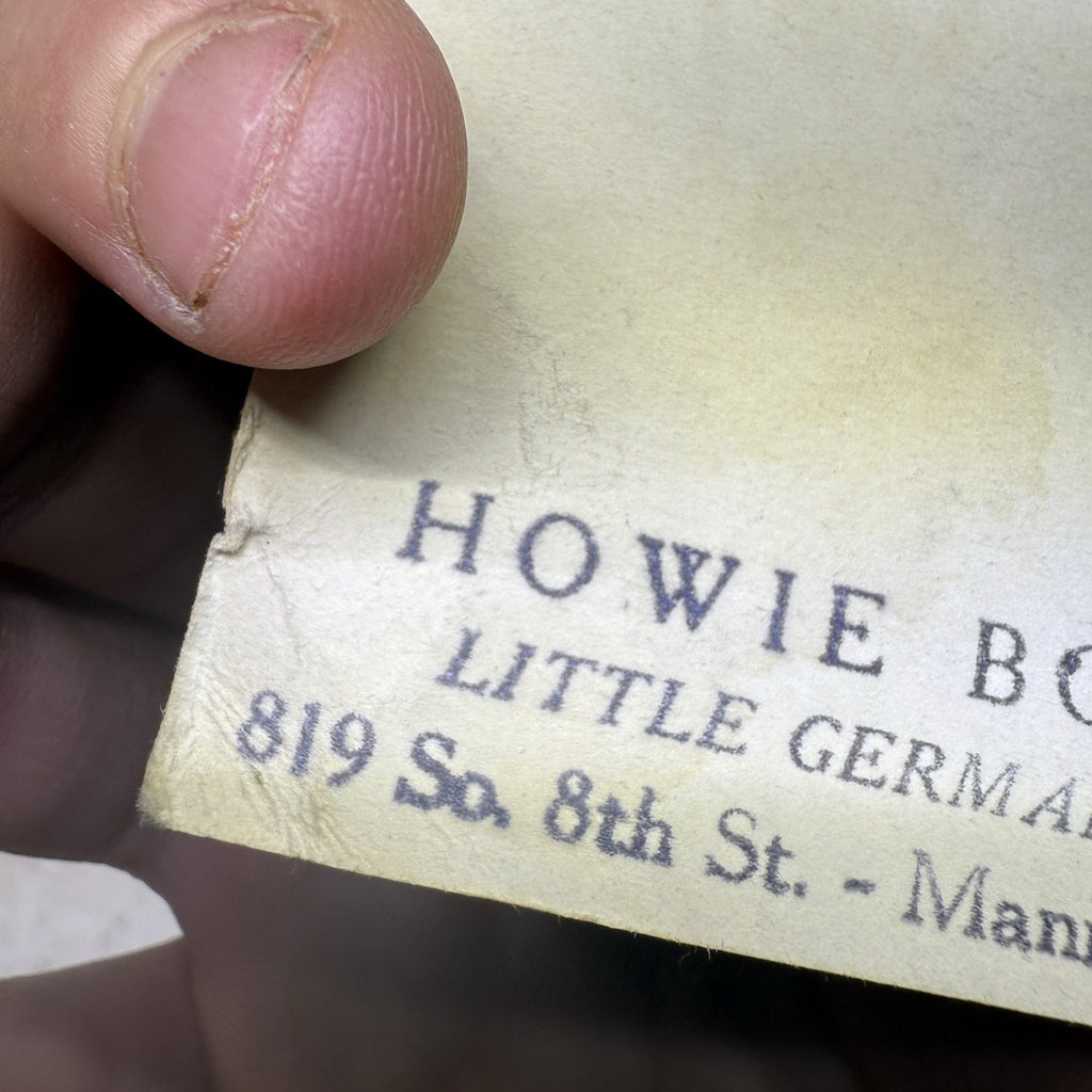 Howie Bowe's Manitowoc WI German Band Ad Postcard