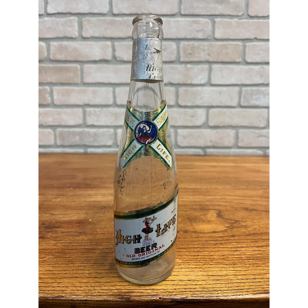 Vintage 1940s Miller High Life Beer Label Bottle IRTP Milwaukee Wisconsin WI Wis
