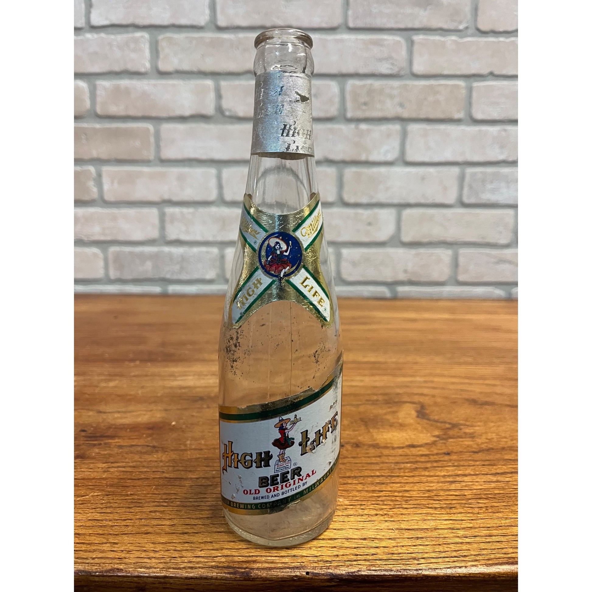 Vintage 1940s Miller High Life Beer Label Bottle IRTP Milwaukee Wisconsin WI Wis