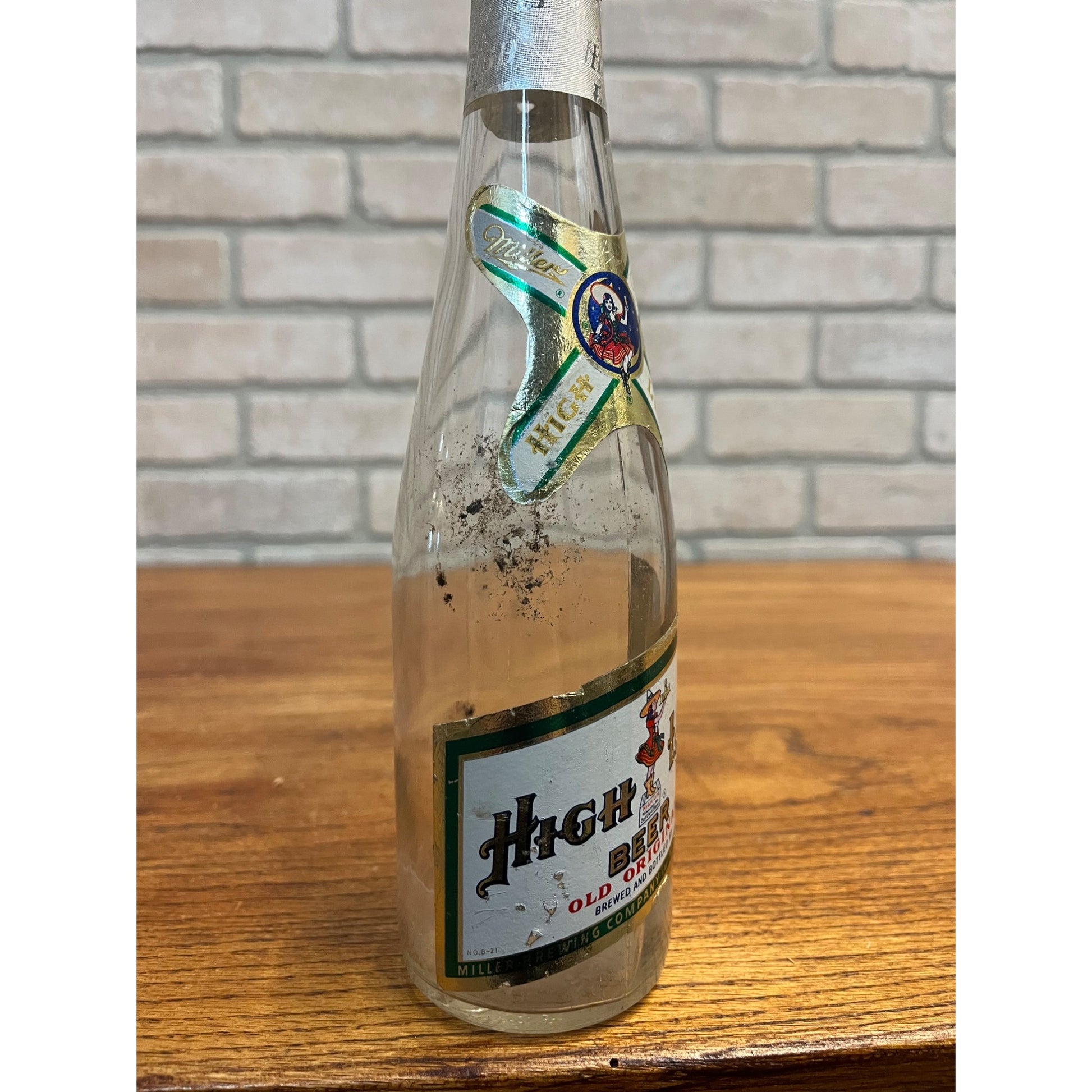 Vintage 1940s Miller High Life Beer Label Bottle IRTP Milwaukee Wisconsin WI Wis