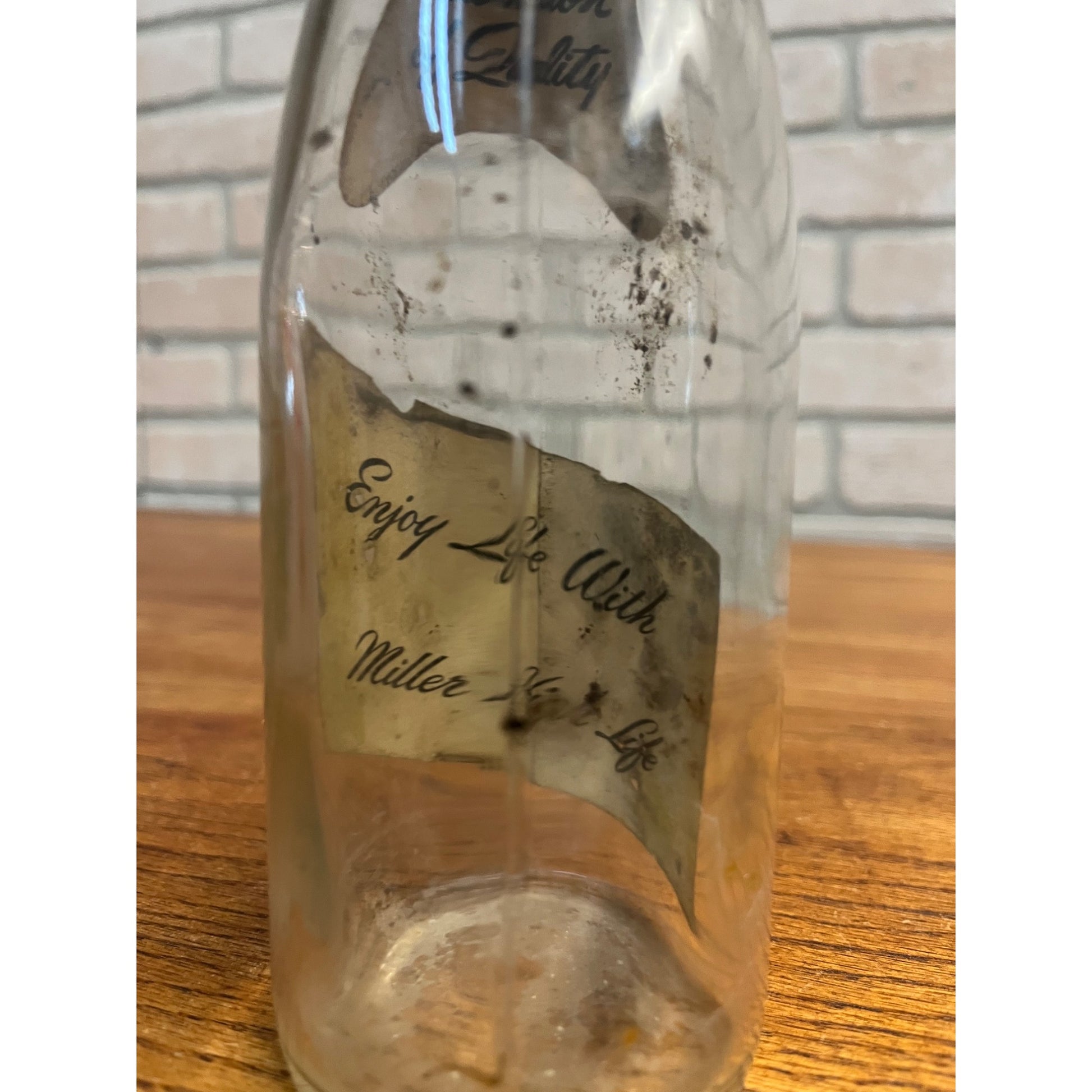 Vintage 1940s Miller High Life Beer Label Bottle IRTP Milwaukee Wisconsin WI Wis