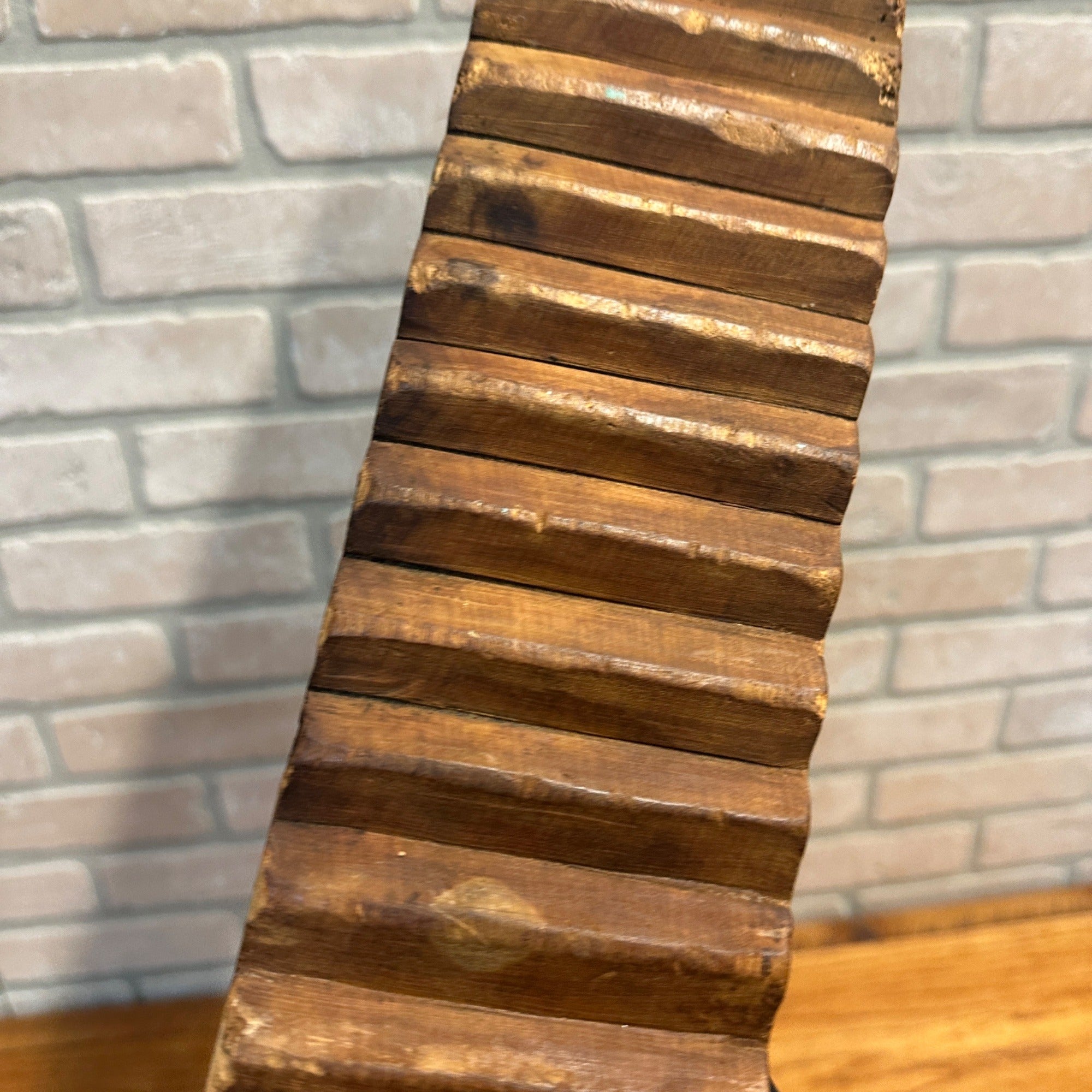 Antique Primitive 1800s Wood Scrub Wash Board Handle Hand Carved Washboard Farm