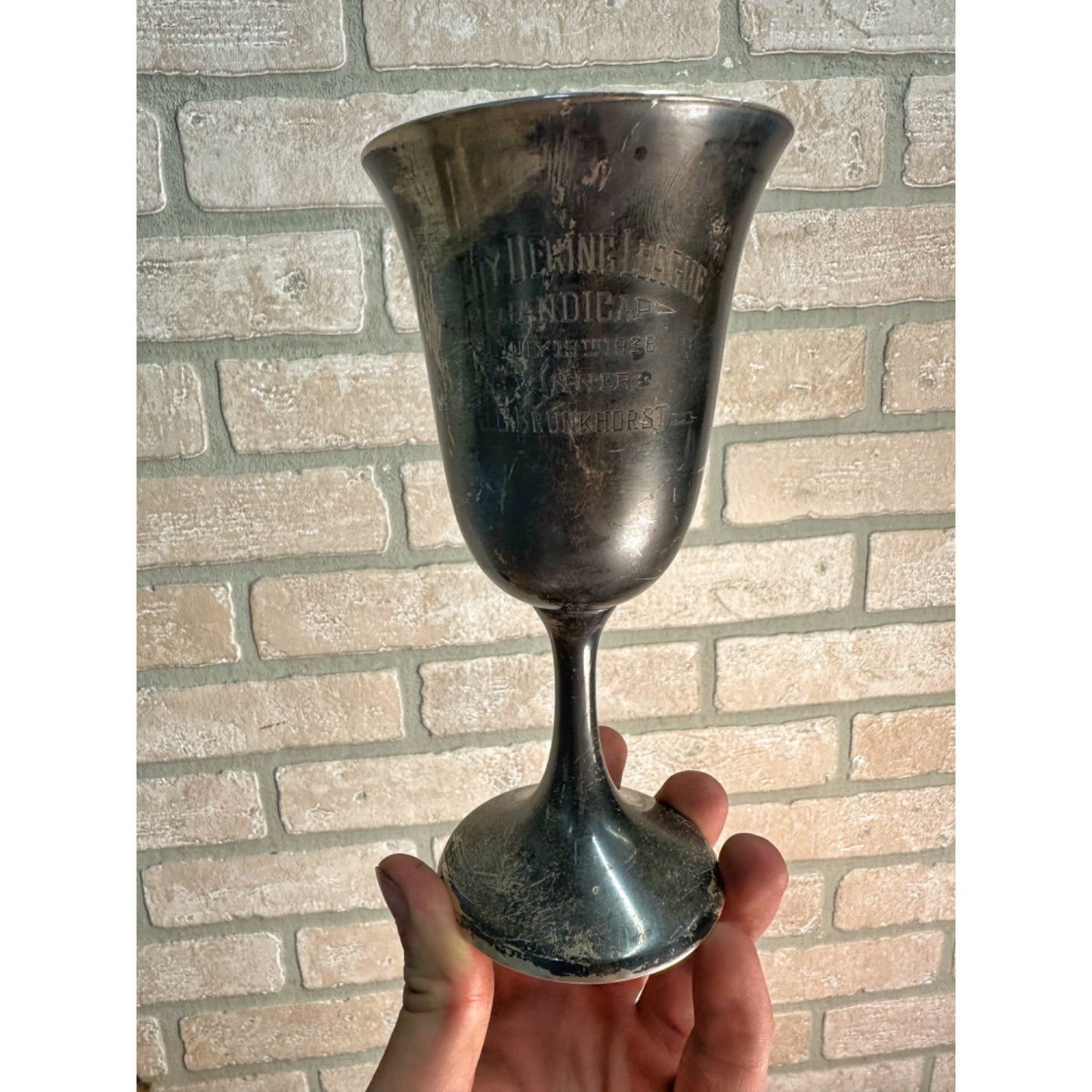 Vintage Sterling Silver Trophy Award Cup 125 Grams / 4.5oz