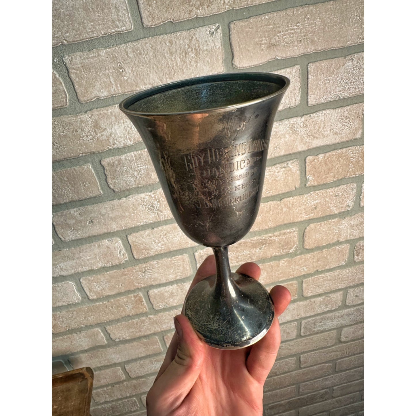 Vintage Sterling Silver Trophy Award Cup 125 Grams / 4.5oz