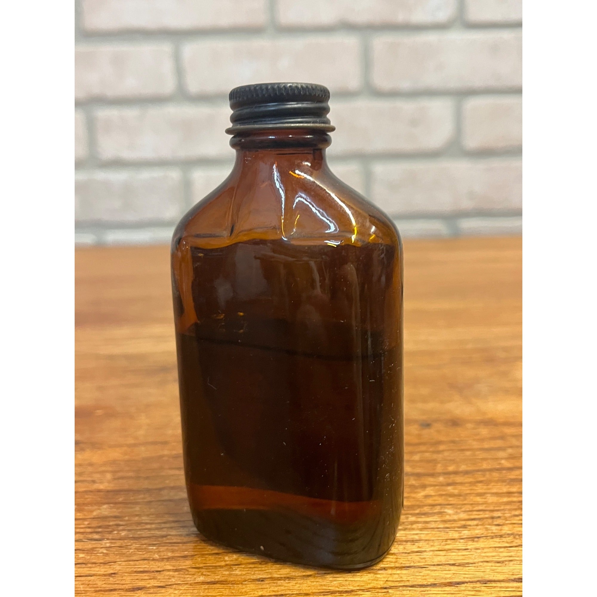 Vintage HUMCO Anise Oil U.S.P. Amber Pharmacy Drug Store Bottle w/ Label 4 oz