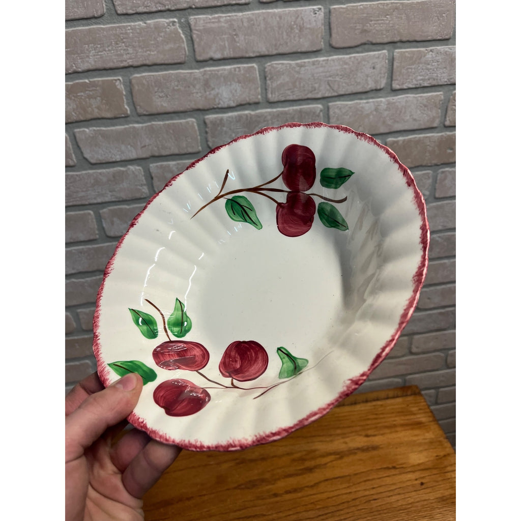 Vintage Blue Ridge Southern Potteries "Crab Apple" Vegetable Serving Bowl 9.5"