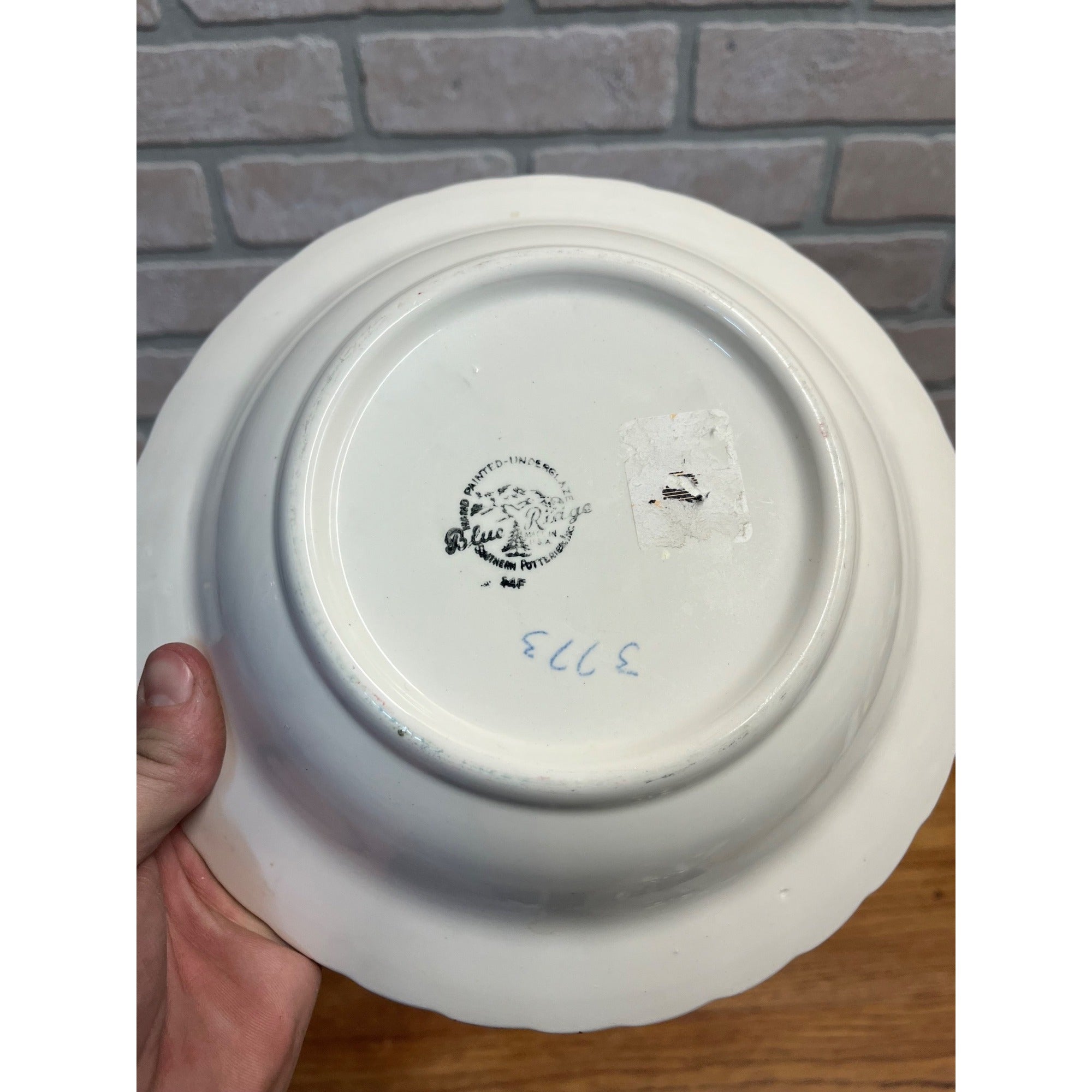Vintage Blue Ridge Southern Potteries "Crab Apple" Vegetable Serving Bowl 9.5"